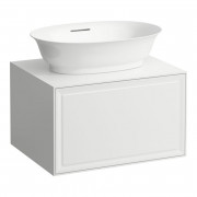 Тумба под раковину Laufen The New Classic 60 см с отверстием в центре МДФ/ДСП белый глянцеый H4060010856311