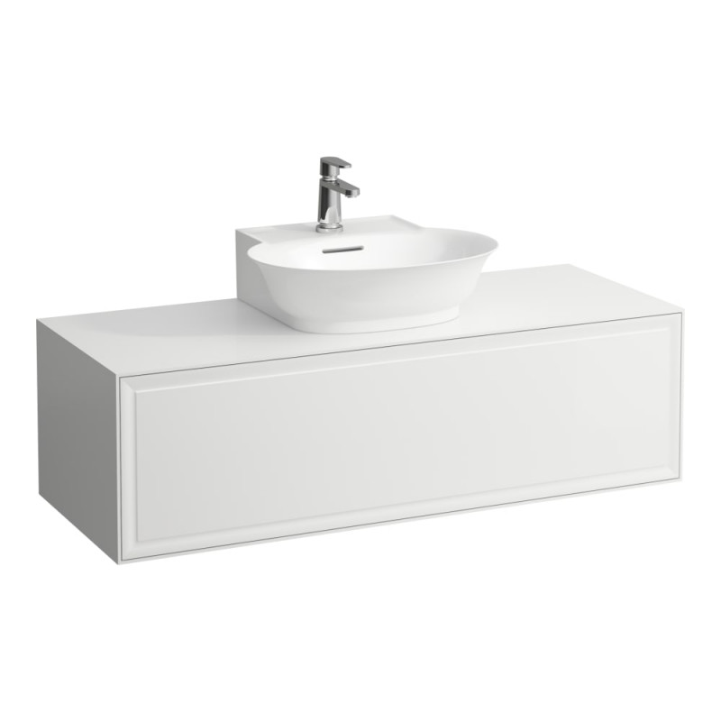 Тумба під раковину Laufen The New Classic 120 см з отвором у центрі МДФ/ДСП білий глянсовий H4060230856311