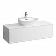 Тумба під раковину Laufen The New Classic 120 см з отвором у центрі МДФ/ДСП білий глянсовий H4060230856311