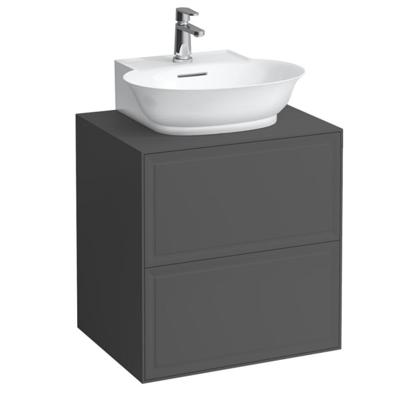 Тумба под раковину Laufen The New Classic 60 см с отверстием в центре МДФ/ДСП серый H4060040856271