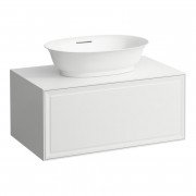 Тумба под раковину Laufen The New Classic 80 см с отверстием в центре МДФ/ДСП белый глянцевый H4060110856311