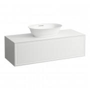 Тумба під раковину Laufen The New Classic 120 см з отвором у центрі МДФ/ДСП білий глянсовий H4060210856311