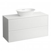 Тумба под раковину Laufen The New Classic 120 см с отверстием в центре МДФ/ДСП белый глянцевый H4060220856311