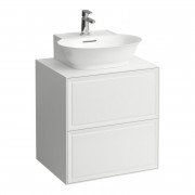 Тумба під раковину Laufen The New Classic 60 см з отвором у центрі МДФ/ДСП білий матовий H4060040851701