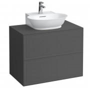 Тумба под раковину Laufen The New Classic 80 см с отверстием в центре МДФ/ДСП серый H4060140856271