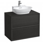 Тумба под раковину Laufen The New Classic 80 см с отверстием в центре ДСП/шпон черненый дуб H4060140856281
