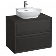 Тумба під раковину Laufen The New Classic 80 см з отвором у центрі ДСП/шпон чорний дуб H4060140856281