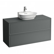 Тумба под раковину Laufen The New Classic 120 см с отверстием в центре МДФ/ДСП серый H4060240856271