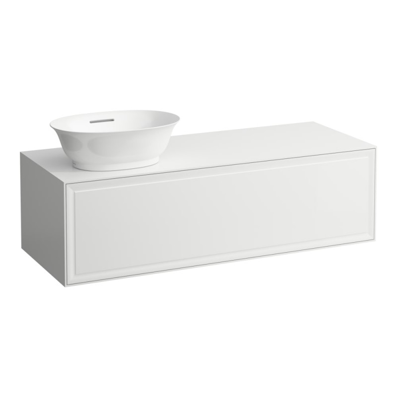 Тумба под раковину Laufen The New Classic 120 см вырез слева МДФ/ДСП белый матовый H4060810851701