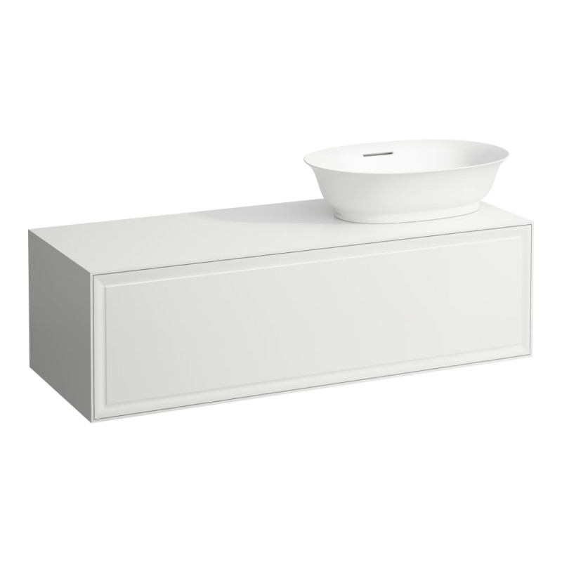 Тумба под раковину Laufen The New Classic 120 см вырез справа МДФ/ДСП белый глянцевый H4060820856311