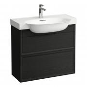 Тумба під раковину Laufen The New Classic 80 см ДСП/шпон чорний дуб H4060420856281
