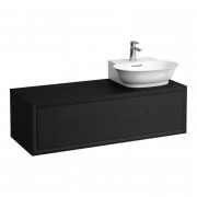 Тумба під раковину Laufen The New Classic 120 см виріз праворуч ДСП/шпон чорний дуб H4060860856281