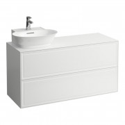 Тумба под раковину Laufen The New Classic 120 см вырез слева МДФ/ДСП белый матовый H4060870851701