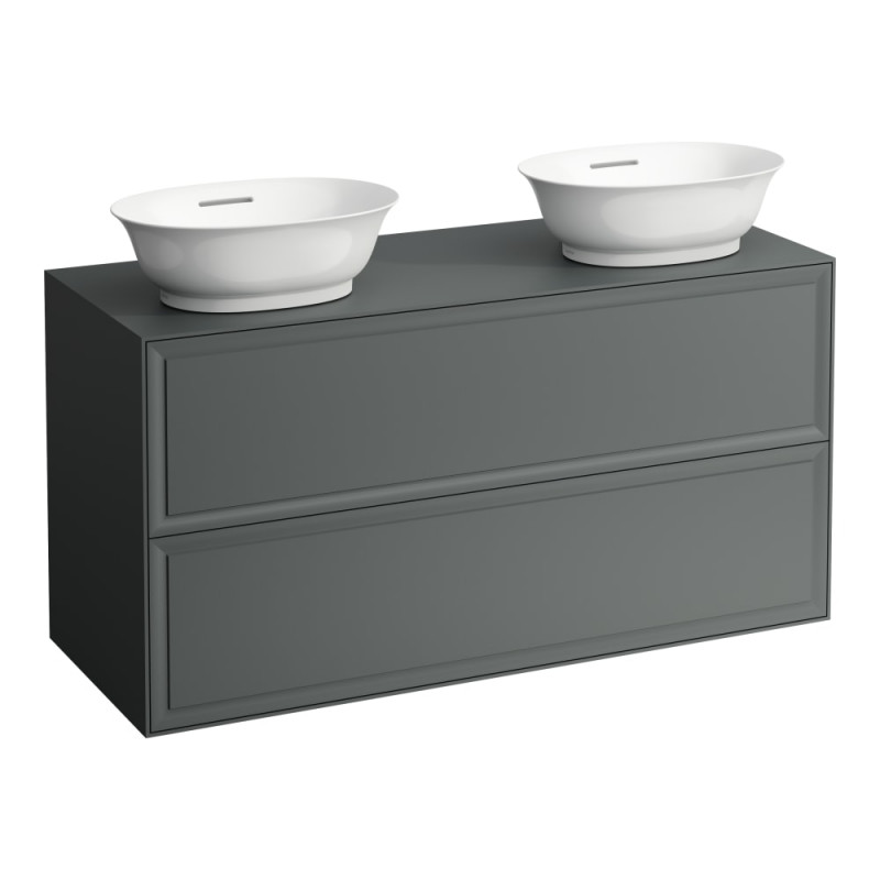 Тумба під 2 раковини Laufen The New Classic 120 см МДФ/ДСП сірий H4060890856271