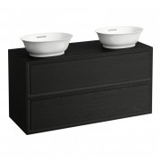 Тумба под 2 раковины Laufen The New Classic 120 см ДСП/шпон черненый дуб H4060890856281