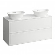 Тумба под 2 раковины Laufen The New Classic 120 см МДФ/ДСП белый глянцевый H4060890856311