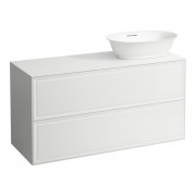 Тумба под раковину Laufen The New Classic 120 см вырез справа МДФ/ДСП белый глянцевый H4060840856311