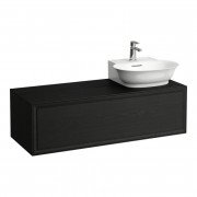Тумба под раковину Laufen The New Classic 120 см вырез справа ДСП/шпон черненый дуб H4060860856281