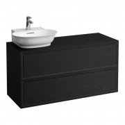 Тумба під раковину Laufen The New Classic 120 см виріз зліва ДСП/шпон чорний дуб H4060870856281