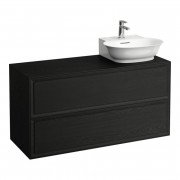 Тумба під раковину Laufen The New Classic 120 см виріз праворуч ДСП/шпон чорний дуб H4060880856281