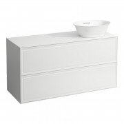 Тумба під раковину Laufen The New Classic 120 см виріз праворуч МДФ/ДСП білий матовий H4060840851701