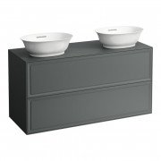 Тумба під 2 раковини Laufen The New Classic 120 см МДФ/ДСП сірий H4060890856271