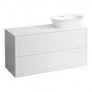 Тумба под раковину Laufen The New Classic 120 см вырез справа МДФ/ДСП белый глянцевый H4060840856311