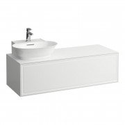 Тумба під раковину Laufen The New Classic 120 см виріз зліва МДФ/ДСП білий глянсовий H4060850856311