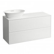 Тумба под раковину Laufen The New Classic 120 см вырез слева МДФ/ДСП белый глянцевый H4060830856311