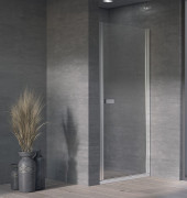 Душові двері Kolpa San Andromeda N 80-UNI SBR 80х200 см профіль срібло/прозоре скло Clean Coat 516690