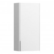 Шафка для ванної підвісної Laufen Base 35х18,5 см петлі праворуч МДФ біла глянсова H4026021102611