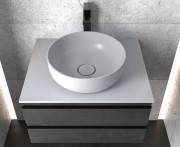 Раковина для ванной Kolpa San Soft 380 ON 38х12 см без отверстий без перелива Kerrock белый 864100