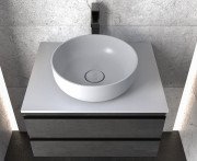 Раковина для ванної кімнати Kolpa San Soft 380 ON 38х12 см без отворів без переливу Kerrock білий 864100