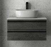 Тумба під раковину Kolpa San Alexis 60 600x500x342 мм МДФ темний бетон стільниця Kerrock 547170