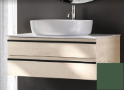 Тумба під раковину Kolpa San Alexis 80 800x500x342 мм МДФ зелений стільниця Kerrock 546270