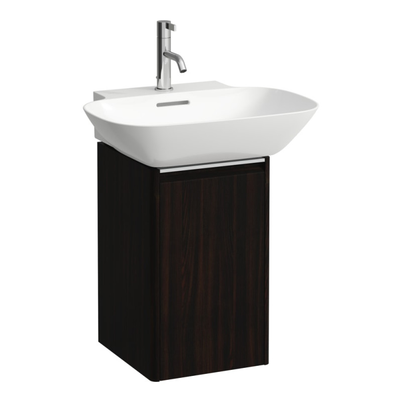 Тумба под раковину Laufen Base подвесная 31,7х33,9 см петли справа ДСП темно-коричневый вяз H4030221102631