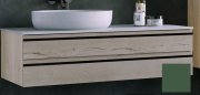 Тумба под раковину Kolpa San Alexis OA 120 1200x500x342 мм МДФ зеленый столешница Kerrock 547220