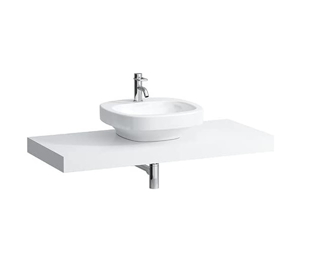 Столешница Laufen Case 1191х520х80 мм без выреза МДФ белый матовый H4051400754631