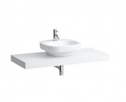 Столешница Laufen Case 1191х520х80 мм без выреза МДФ белый матовый H4051400754631