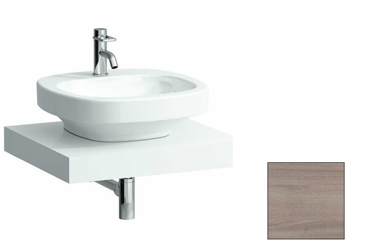 Стільниця Laufen Case 596х520х80 мм із вирізом МДФ світлий дуб H4051110755191