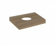 Стільниця Laufen Case 791х520х80 мм із вирізом МДФ світлий дуб H4051210755191