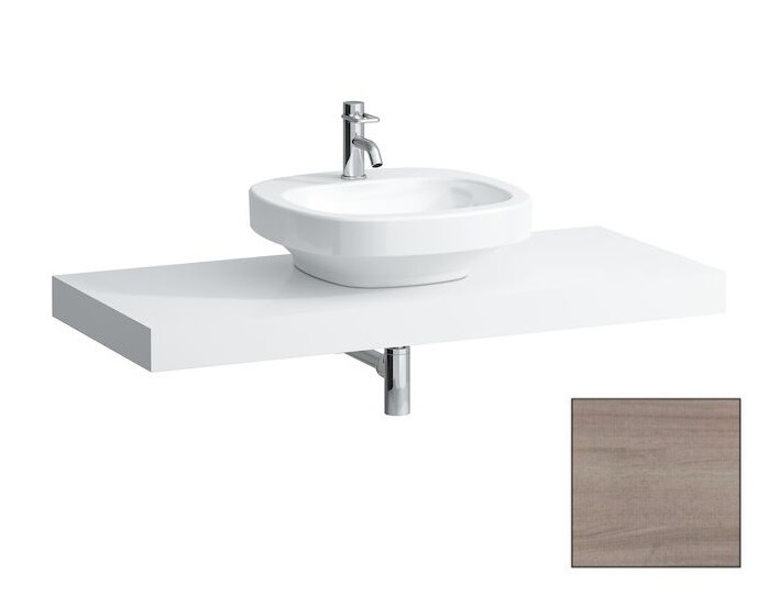 Столешница Laufen Case 1191х520х80 мм с вырезом в центре МДФ светлый дуб H4051410755191