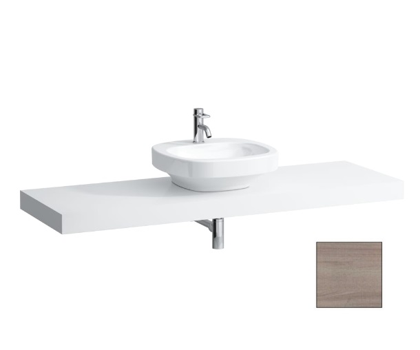 Стільниця Laufen Case 1581х520х80 мм з вирізом у центрі МДФ світлий дуб H4051510755191