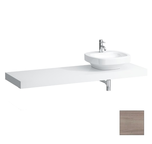 Столешница Laufen Case 1581х520х80 мм с вырезом справа МДФ светлый дуб H4051530755191