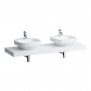 Столешница Laufen Case 1581х520х80 мм с вырезом справа и слева МДФ белый матовый H4051540754631