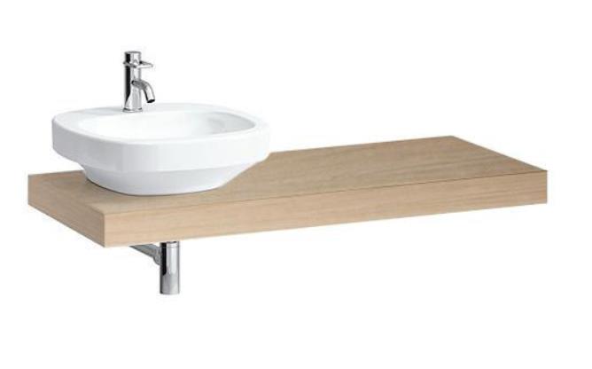 Столешница Laufen Case 1191х520х80 мм с вырезом слева МДФ светлый дуб H4051420755191