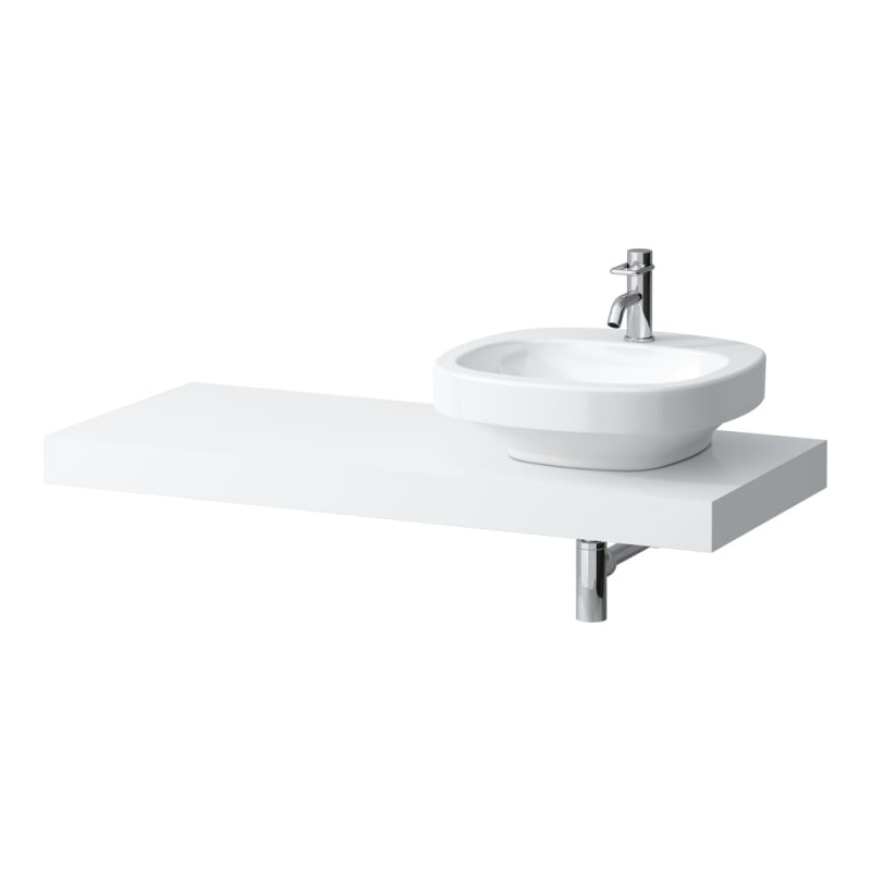 Столешница Laufen Case 1191х520х80 мм с вырезом справа МДФ белый матовый H4051430754631