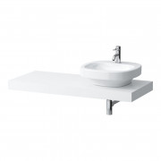 Столешница Laufen Case 1191х520х80 мм с вырезом справа МДФ белый матовый H4051430754631