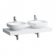 Столешница Laufen Case 1191х520х80 мм с вырезом справа и слева МДФ белый матовый H4051440754631