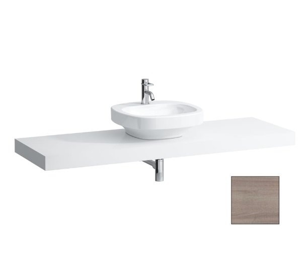 Столешница Laufen Case 1581х520х80 мм с вырезом в центре МДФ светлый дуб H4051510755191